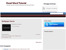 Tablet Screenshot of excel-word-tutorial.blogspot.com