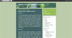 Desktop Screenshot of hiperactividadyambientescolar.blogspot.com