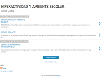 Tablet Screenshot of hiperactividadyambientescolar.blogspot.com