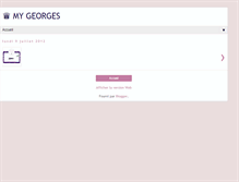 Tablet Screenshot of mygeorges-blog.blogspot.com