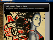 Tablet Screenshot of indigenousperspectives.blogspot.com