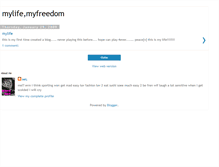 Tablet Screenshot of ael-mylifemyfreedom.blogspot.com