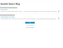 Tablet Screenshot of koushiksekar.blogspot.com