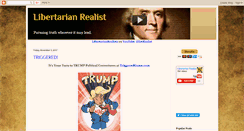 Desktop Screenshot of libertarianrealist.blogspot.com