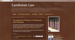 Desktop Screenshot of landsmanlaw.blogspot.com