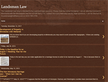 Tablet Screenshot of landsmanlaw.blogspot.com