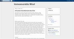 Desktop Screenshot of immeasurablemind.blogspot.com
