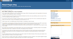Desktop Screenshot of metal-pages.blogspot.com