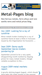 Mobile Screenshot of metal-pages.blogspot.com