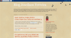 Desktop Screenshot of joseilsonferreira.blogspot.com