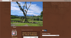 Desktop Screenshot of gandukutvillage.blogspot.com