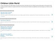 Tablet Screenshot of childrenlittleworld.blogspot.com