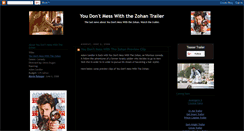 Desktop Screenshot of mess-with-the-zohan-trailer.blogspot.com