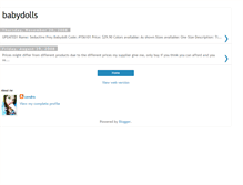 Tablet Screenshot of mysexylingerie-babydolls.blogspot.com