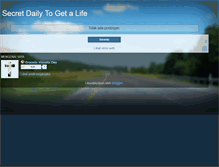 Tablet Screenshot of mysecretlifedaily.blogspot.com