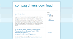 Desktop Screenshot of compaqdriversdownload.blogspot.com