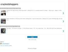Tablet Screenshot of craziestshoppers.blogspot.com