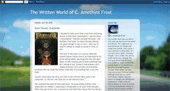 Desktop Screenshot of camethystfrost.blogspot.com