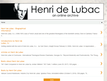 Tablet Screenshot of henridelubaconline.blogspot.com