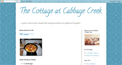 Desktop Screenshot of cabbagecreek.blogspot.com