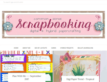 Tablet Screenshot of common-sense-scrapbooking.blogspot.com