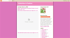 Desktop Screenshot of ilovecelebritiesandfashion.blogspot.com