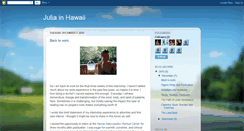 Desktop Screenshot of juliainhawaii.blogspot.com