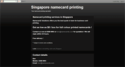 Desktop Screenshot of namecardz.blogspot.com