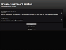 Tablet Screenshot of namecardz.blogspot.com