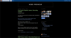 Desktop Screenshot of nsbepreneur.blogspot.com