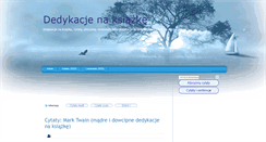 Desktop Screenshot of dedykacje-na-ksiazke.blogspot.com