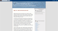 Desktop Screenshot of free-international-calls-call.blogspot.com
