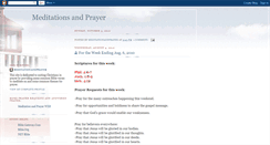 Desktop Screenshot of meditationandprayer.blogspot.com