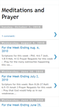 Mobile Screenshot of meditationandprayer.blogspot.com