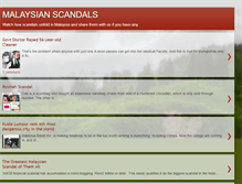 Tablet Screenshot of malaysian-scandals.blogspot.com