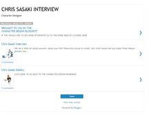 Tablet Screenshot of chris-sasaki-interview.blogspot.com