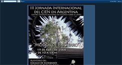 Desktop Screenshot of jornadascien.blogspot.com