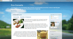 Desktop Screenshot of eco-converts.blogspot.com