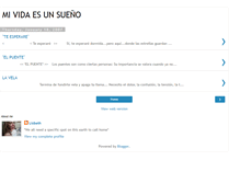 Tablet Screenshot of mi-vida-es-un-sueno.blogspot.com