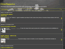 Tablet Screenshot of crear-espacios.blogspot.com