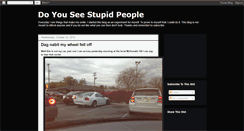 Desktop Screenshot of doyouseestupidpeople.blogspot.com