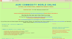 Desktop Screenshot of agricommodityworldonline.blogspot.com