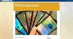 Desktop Screenshot of mtgcoolproxies.blogspot.com