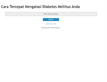 Tablet Screenshot of caramengobatidiabetesmellitus.blogspot.com