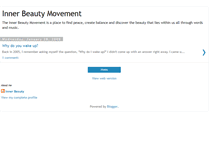 Tablet Screenshot of innerbeautymovement.blogspot.com