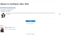 Tablet Screenshot of cortland-dance.blogspot.com