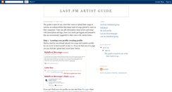 Desktop Screenshot of lastfmguide.blogspot.com