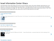 Tablet Screenshot of israel-information-center-ithaca.blogspot.com