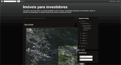 Desktop Screenshot of imoveisparainvestidor.blogspot.com