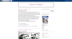 Desktop Screenshot of janeirwin.blogspot.com